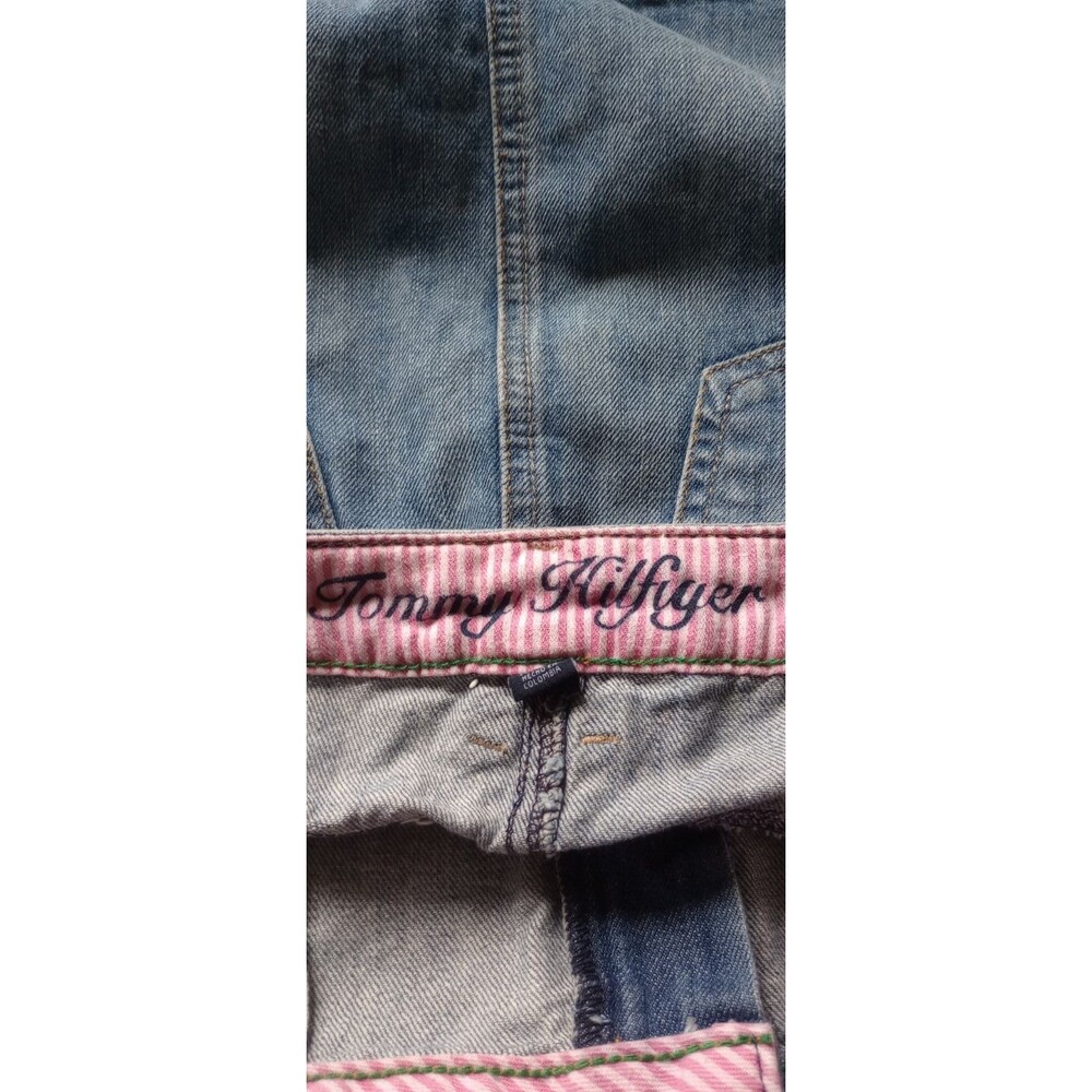 Tommy Hilfiger Women's 4 100% Cotton Blue Jean Mini Skirt - Picture 5 of 8